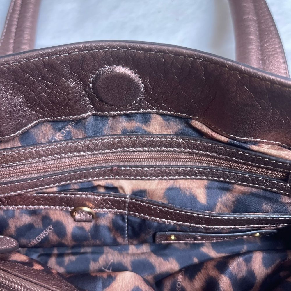 B. Makowsky Shimmering Bronze Shoulder Bag - Picture 13 of 13